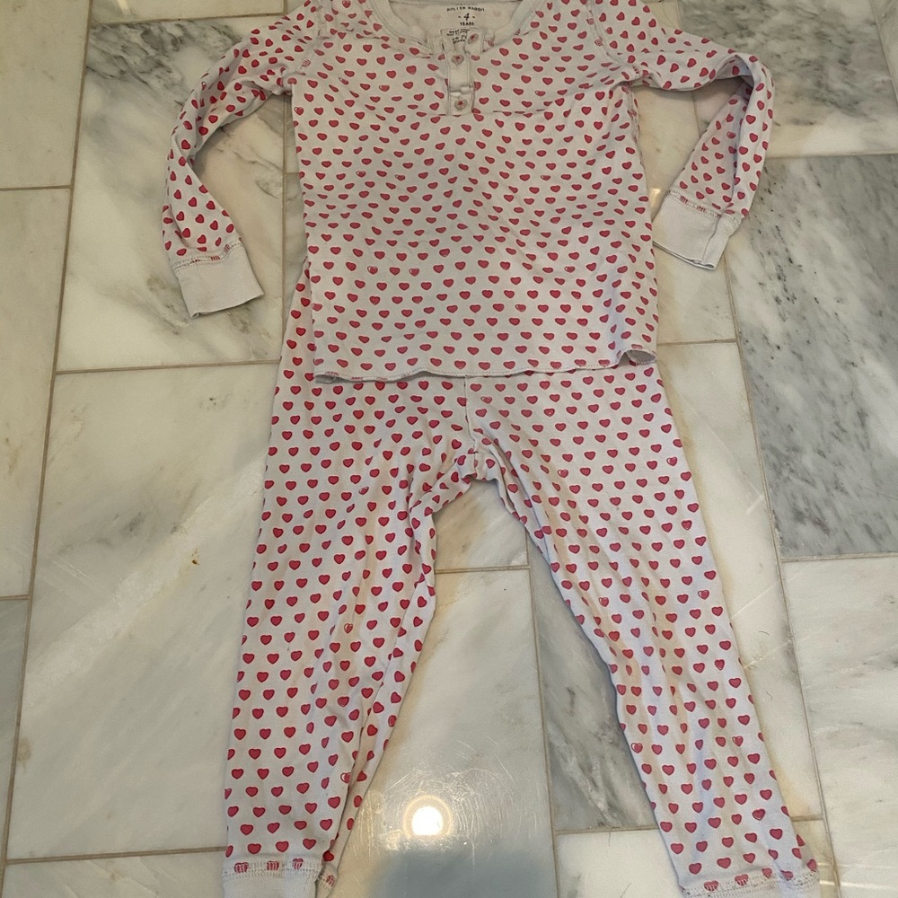 Roberta Roller Rabbit Heart Pajamas 4t